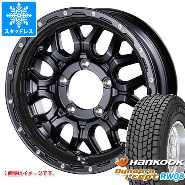 【タイヤ交換対象】ジムニー用 スタッドレス ハンコック ダイナプロアイセプト RW08 175/80R16 91Q インターミラノ マッドバーン XR-800M タイヤホイール4本セット