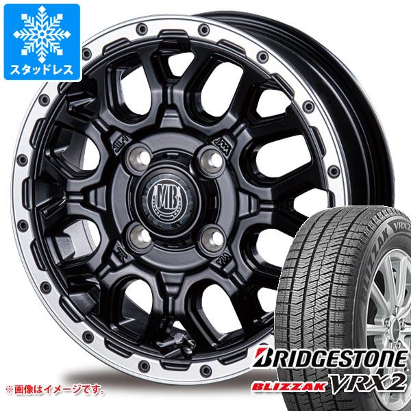 【タイヤ交換対象】アトレーワゴン S300系用 スタッドレス ブリヂストン ブリザック VRX2 165/65R14 79Q インターミラノ マッドバーン XR-800M タイヤホイール4本セット