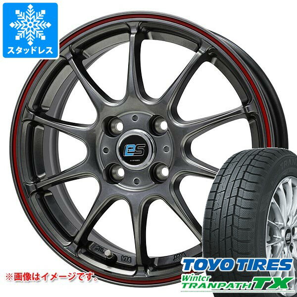 【タイヤ交換対象】スタッドレスタイヤ トーヨー ウィンタートランパス TX 165/65R14 79Q ＆ ジースピード es-01 タイヤホイール4本セット165/65-14 TOYO Winter TRANPATH TX