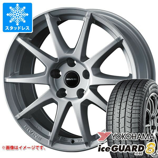 【タイヤ交換対象】ジープ レネゲード BU系用 スタッドレス ヨコハマ アイスガードエイト iG80 215/65R16 98Q アーヴィン S02 タイヤホイール4本セット