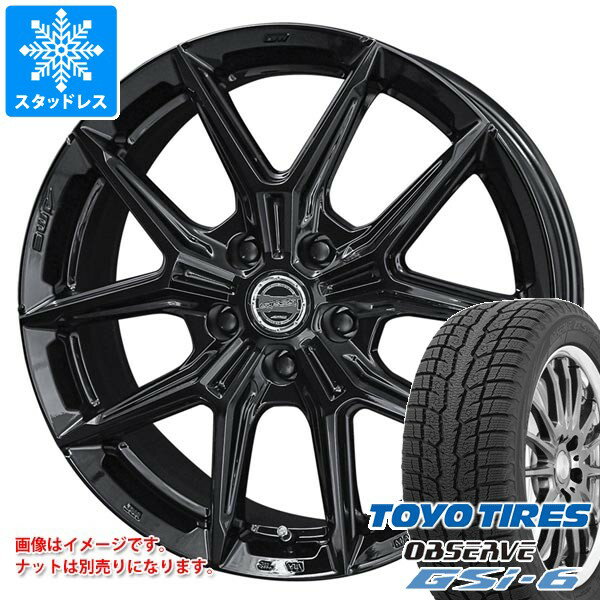 【タイヤ交換対象】2025年製 スタッドレスタイヤ トーヨー オブザーブ GSi-6 215/70R16 100Q ＆ スマック IG-TEC 6.0-16 タイヤホイール4本セット215/70-16 TOYO OBSERVE GSi-6