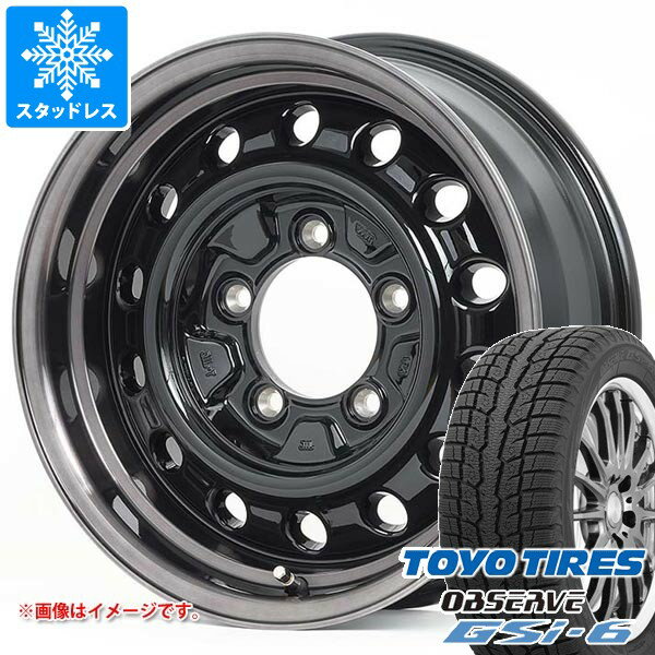 【タイヤ交換対象】スズキ ジムニー JB64W用 スタッドレス トーヨー オブザーブ GSi-6 215/70R16 100Q アピオ ワイルドボア D タイヤホイール4本セット