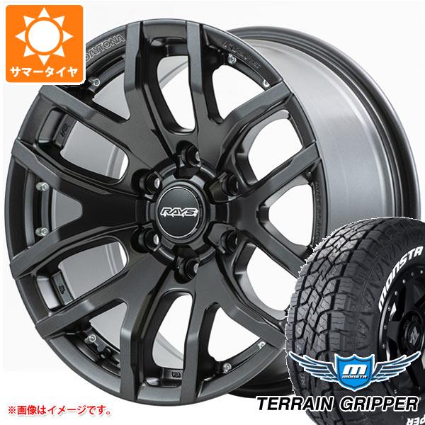 ランドクルーザー プラド 150系用 サマータイヤ モンスタ テレーングリッパー 265/70R17 115T ホワイトレター レイズ デイトナ F6 ゲイン 8.0-17 タイヤホイール4本セット