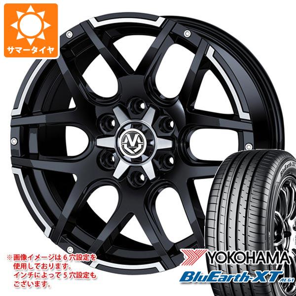 【タイヤ交換対象】エクリプスクロス GK系用 サマータイヤ ヨコハマ ブルーアースXT AE61 215/70R16 100H マッドヴァンス04 7.0-16 タイヤホイール4本セット