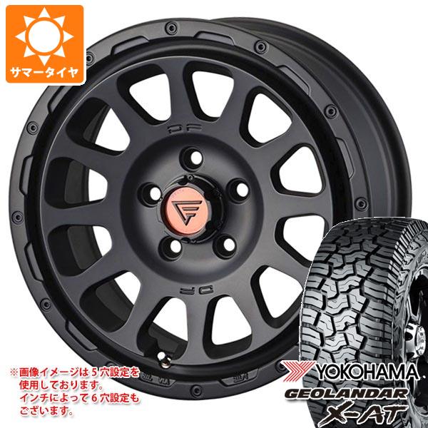 【タイヤ交換対象】5本セット FJクルーザー 10系用 サマータイヤ ヨコハマ ジオランダー X-AT G016 LT285/70R17 121/118Q ブラックレター デルタフォース オーバル 8.0-17 タイヤホイール5本セット