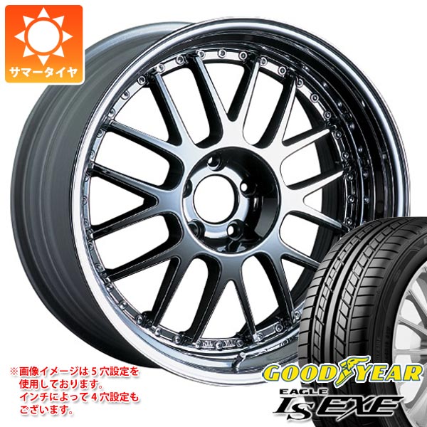 【タイヤ交換対象】サマータイヤ 225/40R18 92W XL グッドイヤー イーグル LSエグゼ SSR プロフェッサー MS1 8.0-18 タイヤホイール4本セット