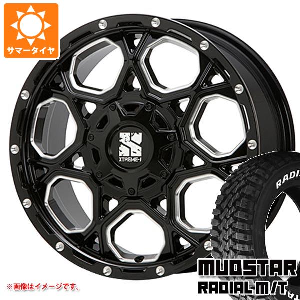 【タイヤ交換対象】デリカD:5用 サマータイヤ マッドスター ラジアル M/T 225/70R16 103S ホワイトレター MLJ エクストリームJ XJ06 7.0-16 タイヤホイール4本セット