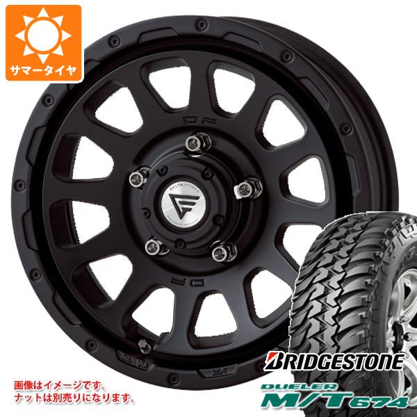 【タイヤ交換対象】スズキ ジムニーノマド JC74W用 サマータイヤ ブリヂストン デューラー M/T674 185/85R16 105/103L LT ブラックレター デルタフォース オーバル 6.0-16 タイヤホイール4本セット