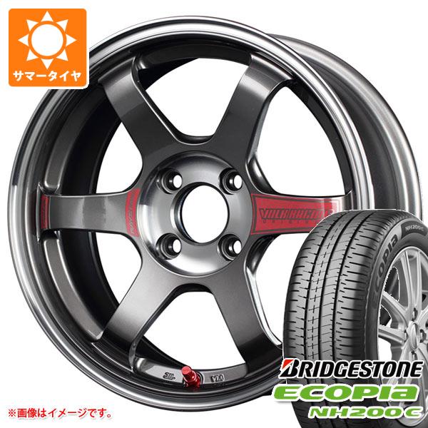 【タイヤ交換対象】サマータイヤ 185/60R16 86H ブリヂストン エコピア NH200C レイズ ボルクレーシング TE37 ソニック SL 5.5-16 タイヤホイール4本セット