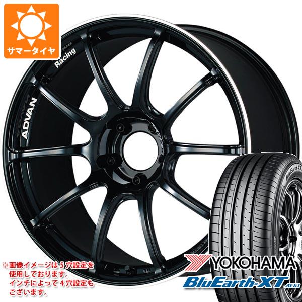 【タイヤ交換対象】サマータイヤ 225/55R19 99V ヨコハマ ブルーアースXT AE61 アドバンレーシング RZ2 8.0-19 タイヤホイール4本セット