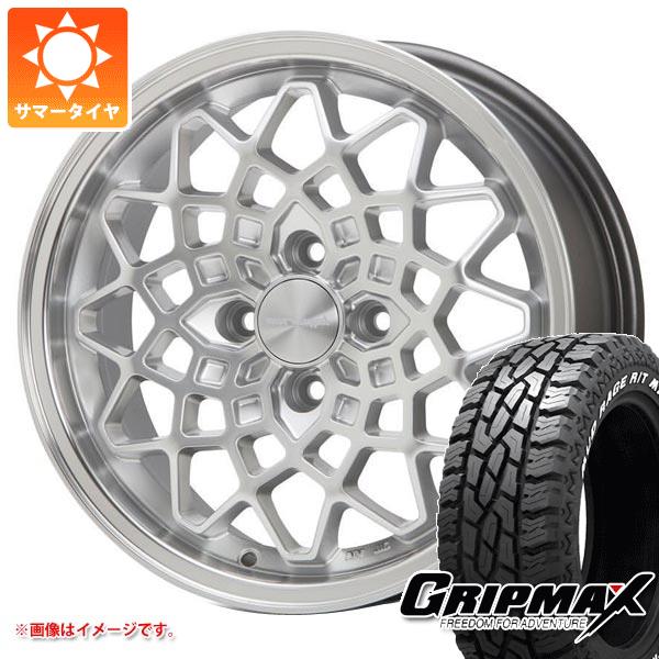 【タイヤ交換対象】キャリイ DA16T用 サマータイヤ グリップマックス マッドレイジ R/T MAX 165/65R15 81Q ブラックレター MLJ ハイペリオン カルマ 5.0-15 タイヤホイール4本セット