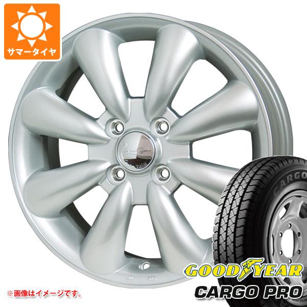 【タイヤ交換対象】キャリイ DA16T用 サマータイヤ グッドイヤー カーゴ プロ 165/80R14 91/90N (165R14 6PR相当) ララパーム KC-8 4.5-14 タイヤホイール4本セット