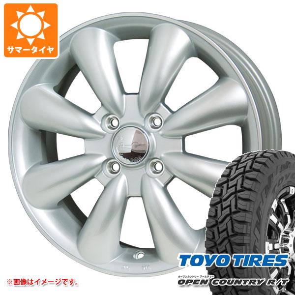 【タイヤ交換対象】キャリイ DA16T用 2025年製 サマータイヤ トーヨー オープンカントリー R/T 165/80R14 97/95N ホワイトレター ララパーム KC-8 4.5-14 タイヤホイール4本セット