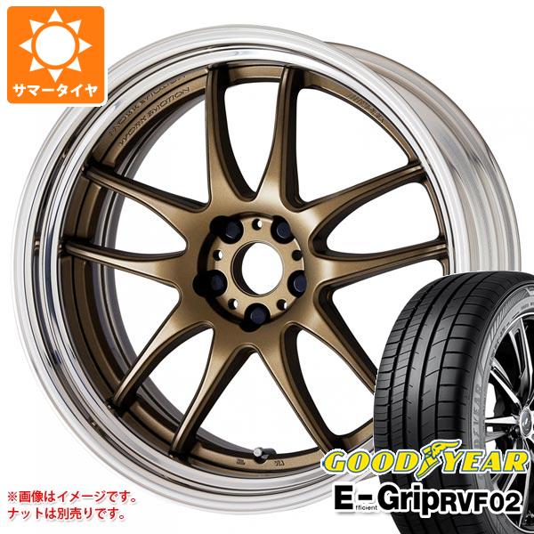 【タイヤ交換対象】サマータイヤ 245/40R20 99W XL グッドイヤー エフィシエントグリップ RVF02 ワーク エモーション CR 2P 8.5-20 タイヤホイール4本セット