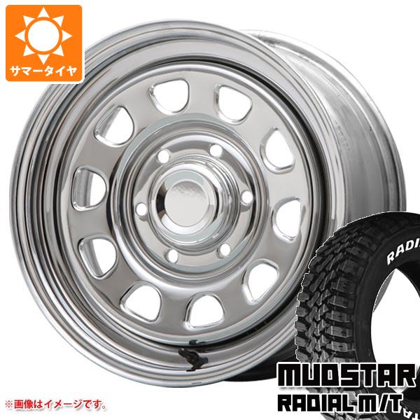 【タイヤ交換対象】ハイエース 200系用 サマータイヤ マッドスター ラジアル M/T 215/70R16 100T ホワイトレター MLJ デイトナ SS 7.0-16 タイヤホイール4本セット