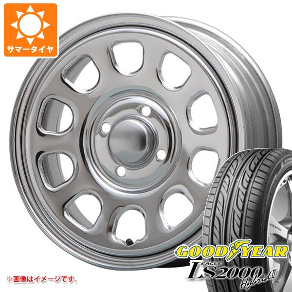 キーワード165/55-14 1655514 05604029 14インチ sum1104gyls2kh2 EAGLE LS2000 Hybrid2 GOODYEAR グットイヤー LS2000 ハイブリット2 夏タイヤ 春タイヤ wh1mj39daytssck MLJ DAYTONA SS デイトナSS DAYTONA-SS 国産車用 4本セット summertire タイヤ取付対象 タイヤ取付可能 タイヤ交換可能ホイールスペックホイール名DAYTONA SSデイトナ SSタイプ1ピース 国産車用カラークロームセンターキャップ付属ナット無しホイールサイズ備 考5.0-14 4/100 +42ナットについてトヨタ、ホンダ、ミツビシ、レクサスなどの一部車種は純正ナットが使用できません。ホイールセットをご購入される方は同時にナットのご購入をおすすめいたします。ナットのサイズや個数につきましては当店でお車に合わせて最適なものをご用意いたします。