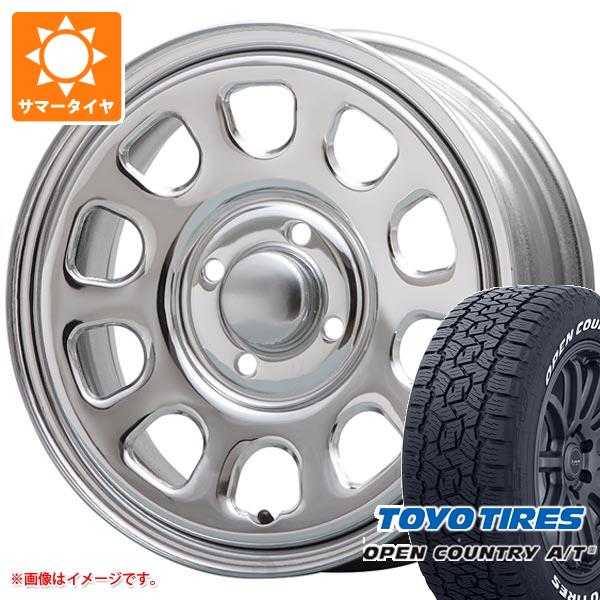 【タイヤ交換対象】エブリイワゴン DA17W用 2025年製 サマータイヤ トーヨー オープンカントリー A/T3 165/80R14 97/95N LT ホワイトレター MLJ デイトナ SS 5.0-14 タイヤホイール4本セット