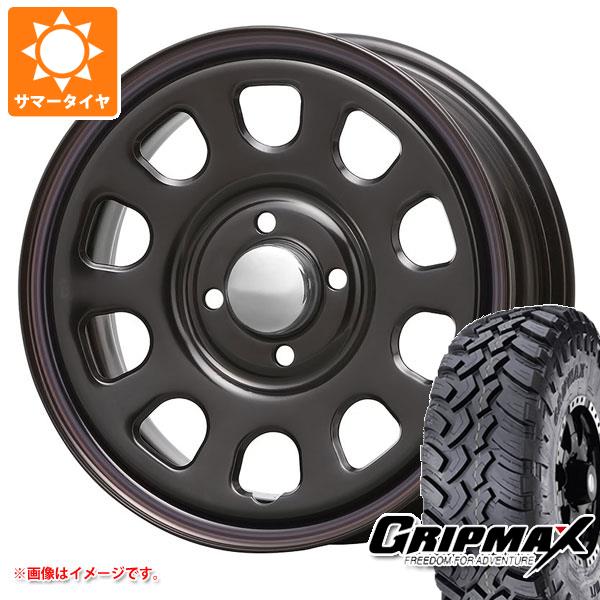 【タイヤ交換対象】ハイゼットカーゴ S320系用 サマータイヤ グリップマックス マッドレイジ M/T 185R14C 102/100Q ホワイトレター MLJ デイトナ SS 5.0-14 タイヤホイール4本セット