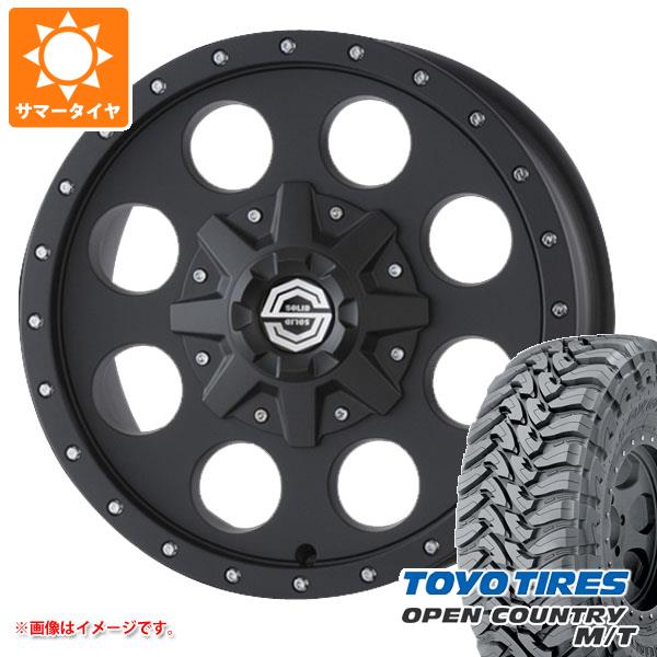 【タイヤ交換対象】デリカD:5用 サマータイヤ トーヨー オープンカントリー M/T LT225/75R16 103/100Q ホワイトレター ソリッドレーシング アイメタル X 6.5-16 タイヤホイール4本セット