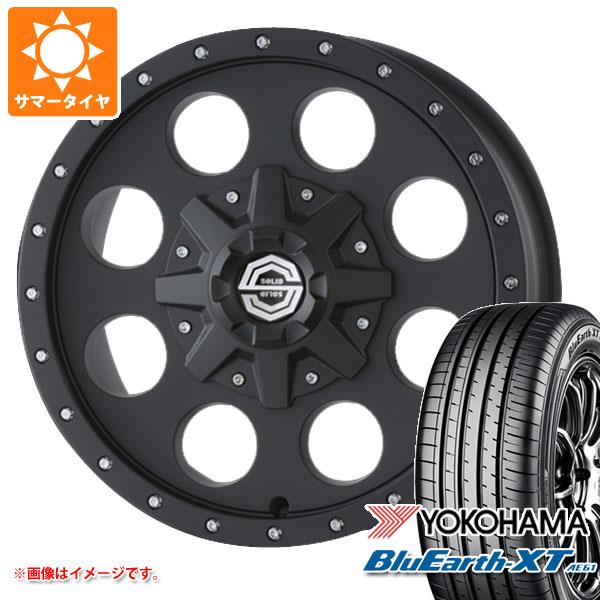 【タイヤ交換対象】デリカD:5用 サマータイヤ ヨコハマ ブルーアースXT AE61 215/70R16 100H ソリッドレーシング アイメタル X 6.5-16 タイヤホイール4本セット