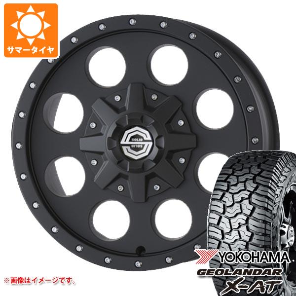 【タイヤ交換対象】エクリプスクロス GK系用 サマータイヤ ヨコハマ ジオランダー X-AT G016 LT215/70R16 100/97Q ブラックレター ソリッドレーシング アイメタル X 6.5-16 タイヤホイール4本セット