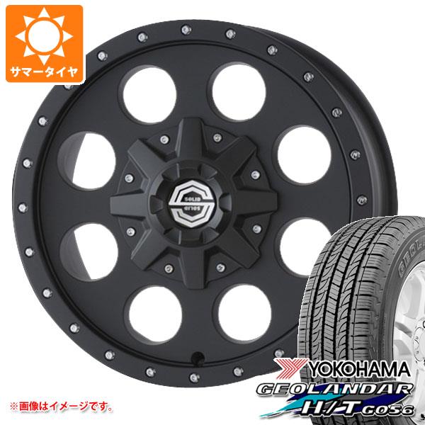 【タイヤ交換対象】デリカD:5用 サマータイヤ ヨコハマ ジオランダー H/T G056 245/70R16 111H XL ブラックレター ソリッドレーシング アイメタル X 6.5-16 タイヤホイール4本セット