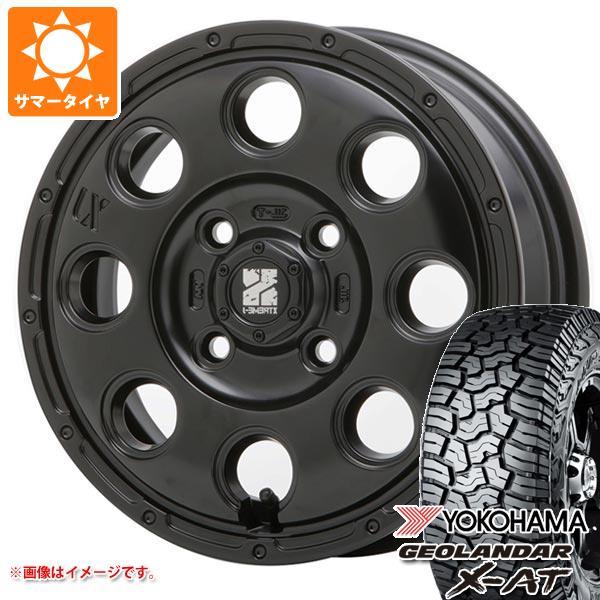 【タイヤ交換対象】サマータイヤ 155/65R14 78/75Q ヨコハマ ジオランダー X-AT G016 ブラックレター G016A MLJ エクストリームJ KK03 4.5-14 タイヤホイール4本セット