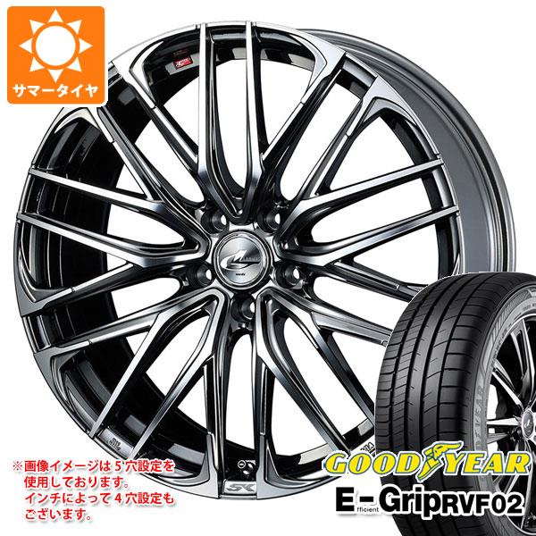 【タイヤ交換対象】サマータイヤ 205/55R17 95V XL グッドイヤー エフィシエントグリップ RVF02 レオニス SK 7.0-17 タイヤホイール4本セット