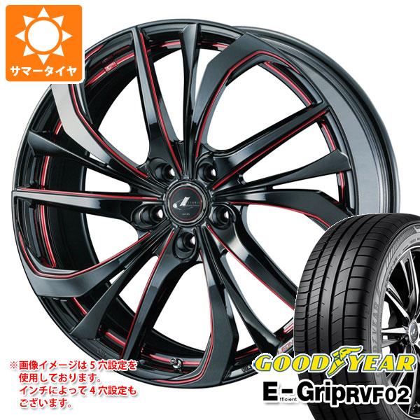 【タイヤ交換対象】サマータイヤ 245/40R20 99W XL グッドイヤー エフィシエントグリップ RVF02 レオニス TE 8.5-20 タイヤホイール4本セット