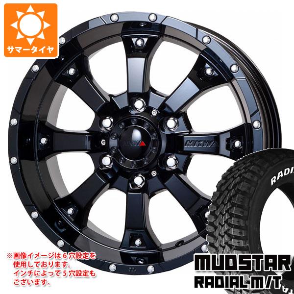 【タイヤ交換対象】T32エクストレイル用 サマータイヤ マッドスター ラジアル M/T 225/70R16 103S ホワイトレター MKW MK-46 7.0-16 タイヤホイール4本セット