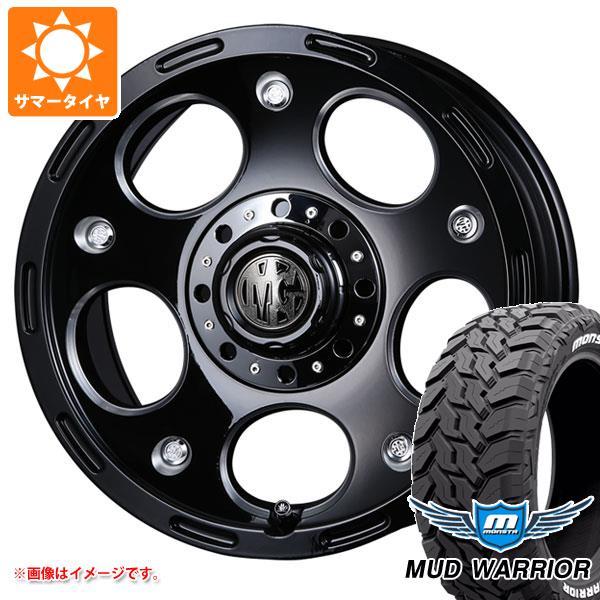 【タイヤ交換対象】サマータイヤ 265/65R17 120/117Q モンスタ マッドウォーリアー ホワイトレター クリムソン MG デーモン 8.0-17 タイヤホイール4本セット