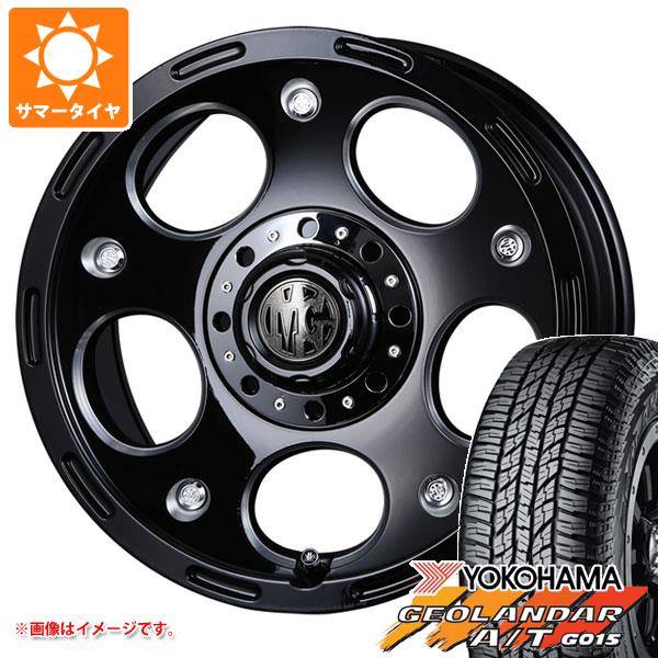 【タイヤ交換対象】ハイラックス 120系用 サマータイヤ ヨコハマ ジオランダー A/T G015 265/65R17 112H ブラックレター クリムソン MG デーモン 8.0-17 タイヤホイール4本セット