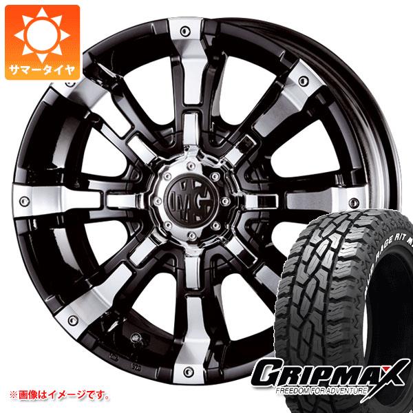 【タイヤ交換対象】ジムニーシエラ JB74W用 サマータイヤ グリップマックス マッドレイジ R/T MAX LT185/85R16 105/103Q ホワイトレター クリムソン MG ビースト 5.5-16 タイヤホイール4本セット