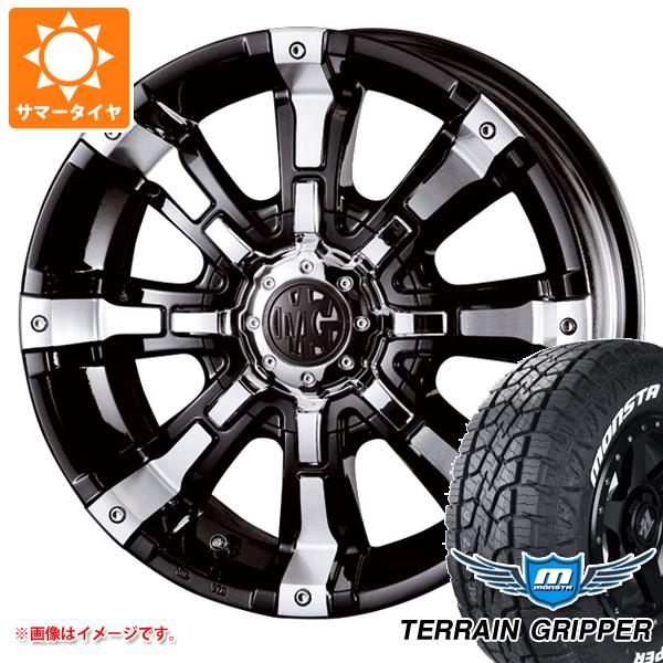【タイヤ交換対象】エクリプスクロス GK系用 サマータイヤ モンスタ テレーングリッパー 225/65R17 106T ホワイトレター クリムソン MG ビースト 7.0-17 タイヤホイール4本セット