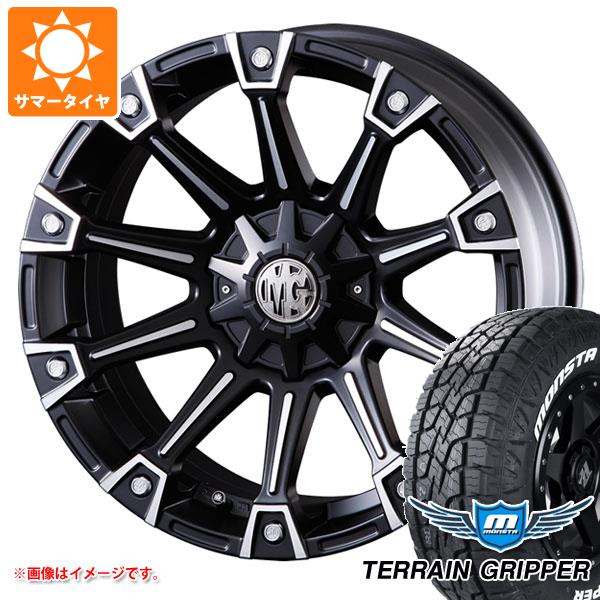 【タイヤ交換対象】アウトランダー GF/GG系用 サマータイヤ モンスタ テレーングリッパー 225/65R17 106T ホワイトレター クリムソン MG モンスター 7.0-17 タイヤホイール4本セット