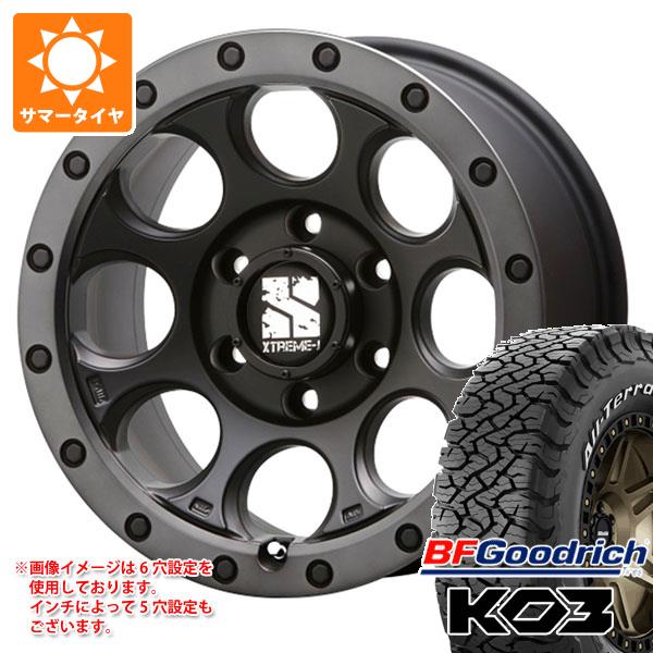 【タイヤ交換対象】エクリプスクロス GK系用 サマータイヤ BFグッドリッチ オールテレーンT/A KO3 LT215/70R16 100/97S ホワイトレター MLJ エクストリームJ XJ03 7.0-16 タイヤホイール4本セット