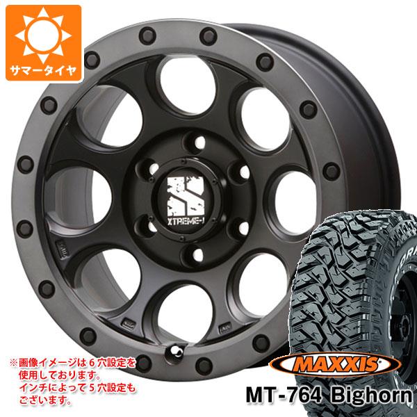 【タイヤ交換対象】サマータイヤ 265/70R17 118/115Q 8PR マキシス MT-764 ビッグホーン ホワイトレター MLJ エクストリームJ XJ03 8.0-17 タイヤホイール4本セット