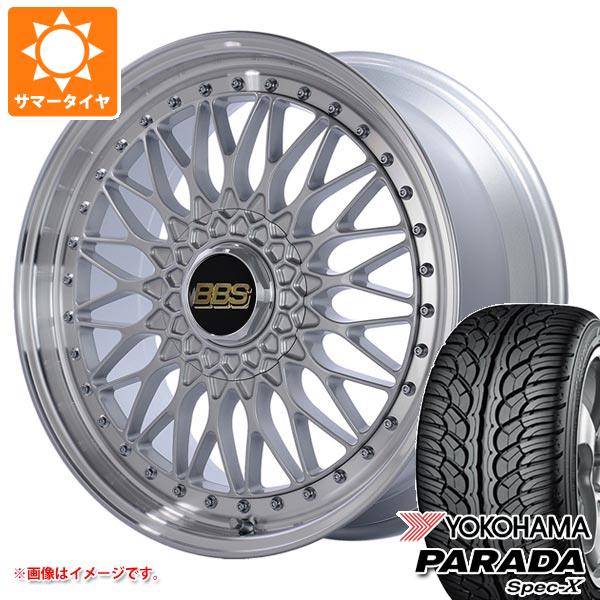 【タイヤ交換対象】サマータイヤ 235/55R20 102V ヨコハマ パラダ スペック-X PA02 BBS SUPER-RS 8.5-20 タイヤホイール4本セット