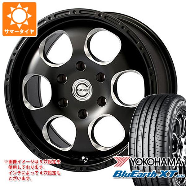 【タイヤ交換対象】CX-5 KE/KF系用 サマータイヤ ヨコハマ ブルーアースXT AE61 215/70R16 100H ブラッドストック ワンピース 7.0-16 タイヤホイール4本セット