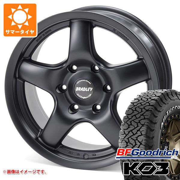 【タイヤ交換対象】トヨタ ハイラックス 120系用 サマータイヤ BFグッドリッチ オールテレーンT/A KO3 LT265/65R17 116/113S ホワイトレター ブラッドレー パイ 8.0-17 タイヤホイール4本セット
