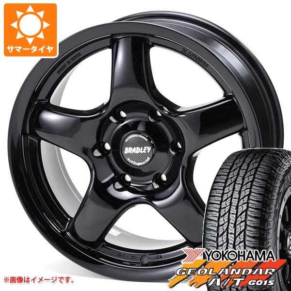 【タイヤ交換対象】サマータイヤ 265/65R17 120/117R ヨコハマ ジオランダー A/T G015 アウトラインホワイトレター ブラッドレー パイ 8.0-17 タイヤホイール4本セット