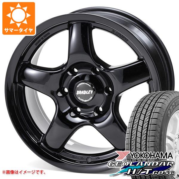 【タイヤ交換対象】FJクルーザー 10系用 サマータイヤ ヨコハマ ジオランダー H/T G056 265/70R17 115S ブラックレター ブラッドレー パイ 8.0-17 タイヤホイール4本セット