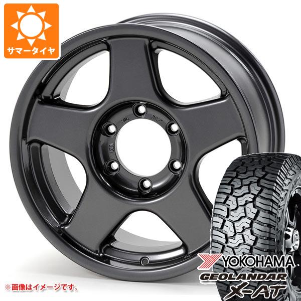 【タイヤ交換対象】ハイラックス 120系用 サマータイヤ ヨコハマ ジオランダー X-AT G016 LT265/65R18 122/119Q ブラックレター ブラッドレー V 8.5-18 タイヤホイール4本セット