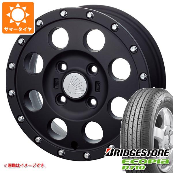 【タイヤ交換対象】2025年製 サマータイヤ 145/80R12 80/78N ブリヂストン エコピア R710 (145R12 6PR相当) ラグナ IMX12 4.0-12 タイヤホイール4本セット