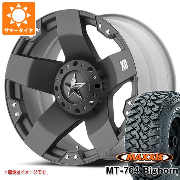 【タイヤ交換対象】サマータイヤ 265/70R17 118/115Q 8PR マキシス MT-764 ビッグホーン ホワイトレター KMC XD775 ロックスター 8.0-17 タイヤホイール4本セット