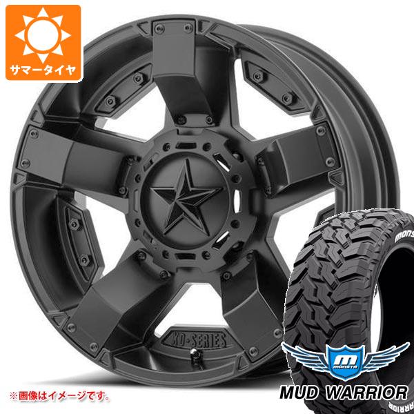 【タイヤ交換対象】ハイラックス 120系用 サマータイヤ モンスタ マッドウォーリアー LT265/70R17 121/118Q ホワイトレター KMC XD811 ロックスター2 8.0-17 タイヤホイール4本セット