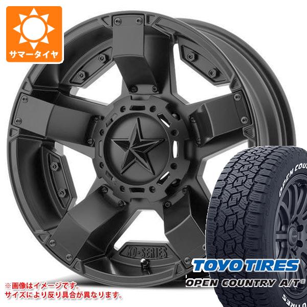 【タイヤ交換対象】サマータイヤ 265/70R17 115T トーヨー オープンカントリー A/T3 ホワイトレター KMC XD811 ロックスター2 8.0-17 タイヤホイール4本セット