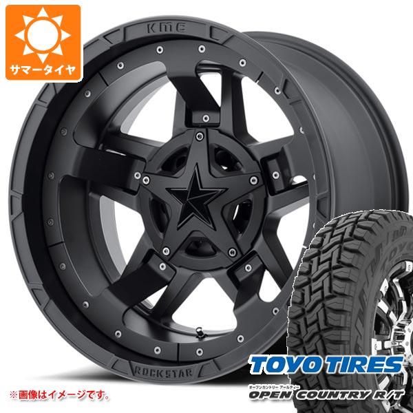 【タイヤ交換対象】ハイラックスサーフ215系用 サマータイヤ トーヨー オープンカントリー R/T 265/65R17 112Q ホワイトレター KMC XD827 ロックスター3 8.0-17 タイヤホイール4本セット