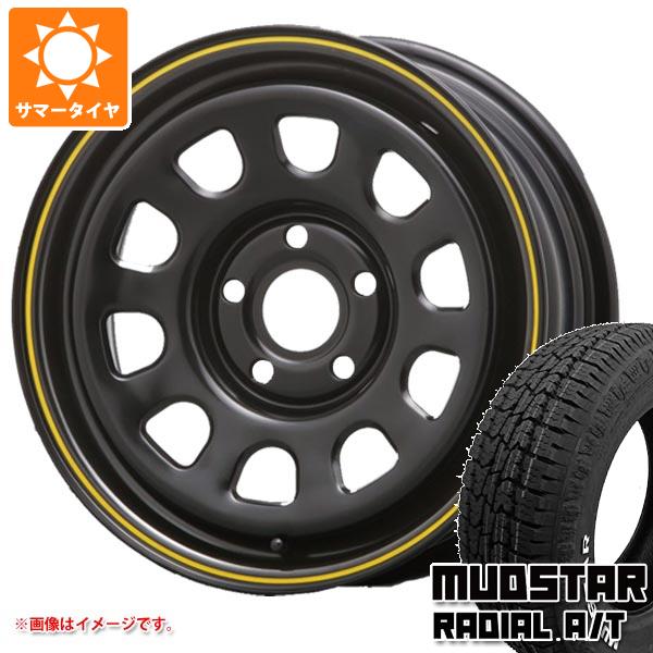 【タイヤ交換対象】ルノー カングー KW系用 サマータイヤ マッドスター ラジアル A/T 195/65R15 91H ホワイトレター MLJ デイトナ SS タイヤホイール4本セット