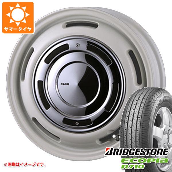 【タイヤ交換対象】キャリイ DA16T用 サマータイヤ ブリヂストン エコピア R710 165/80R14 91/90N (165R14 6PR相当) クリムソン ディーンクロスカントリー 4.5-14 タイヤホイール4本セット